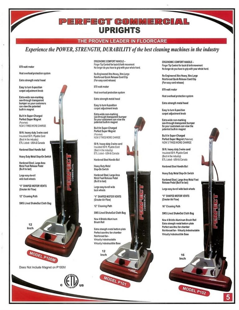 Perfect P100M 12Inch Upright Vacuum Discount Vacs